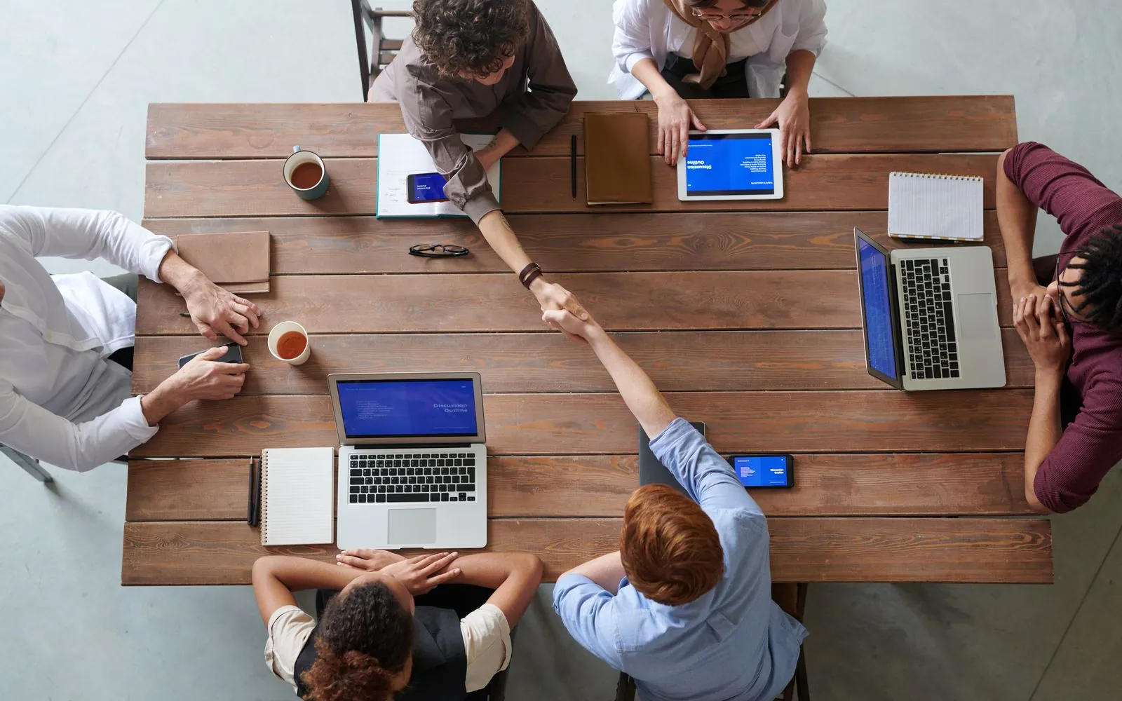 Colleagues deciding priorities for digital channels